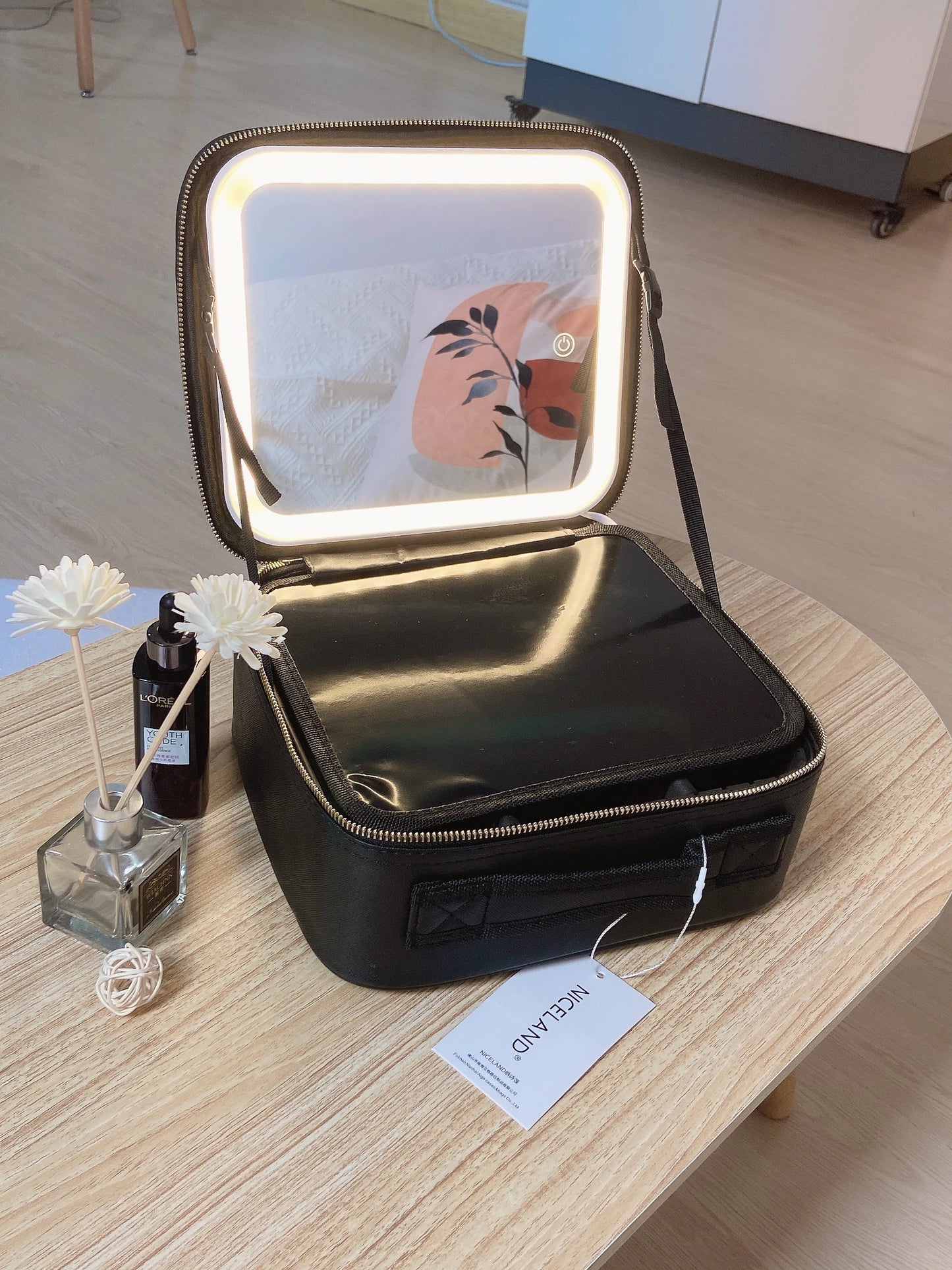 Smart LED Makeup Case with Mirror
